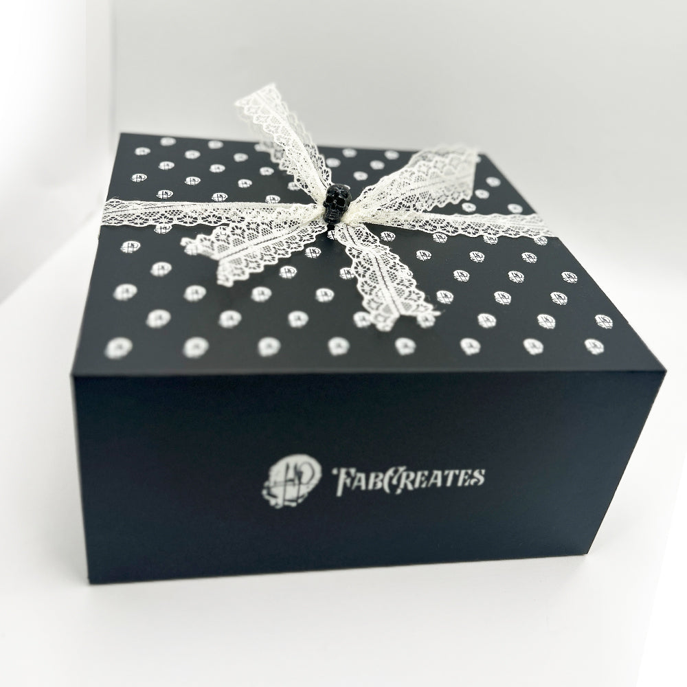 Fab`s Magnetic Gift Box – 12” x 12” x 6” (Hand-Wrapped Bow)