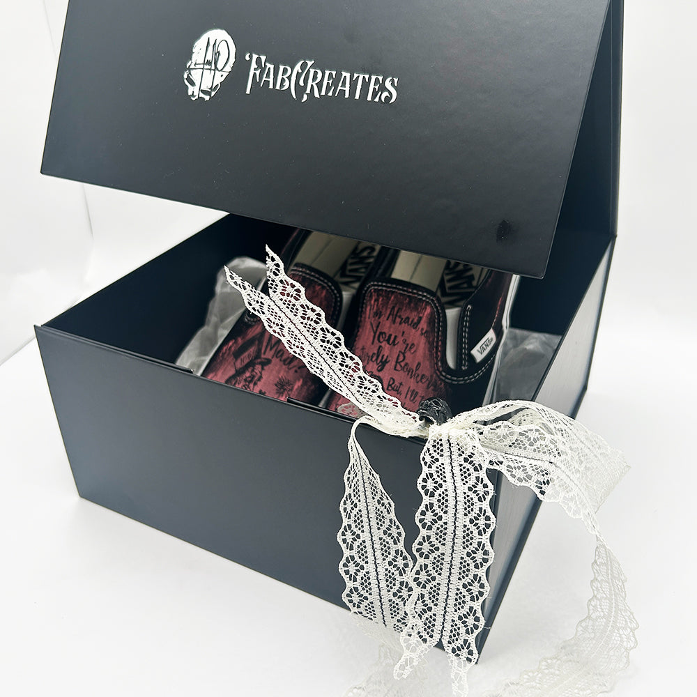 Fab`s Magnetic Gift Box – 12” x 12” x 6” (Hand-Wrapped Bow)