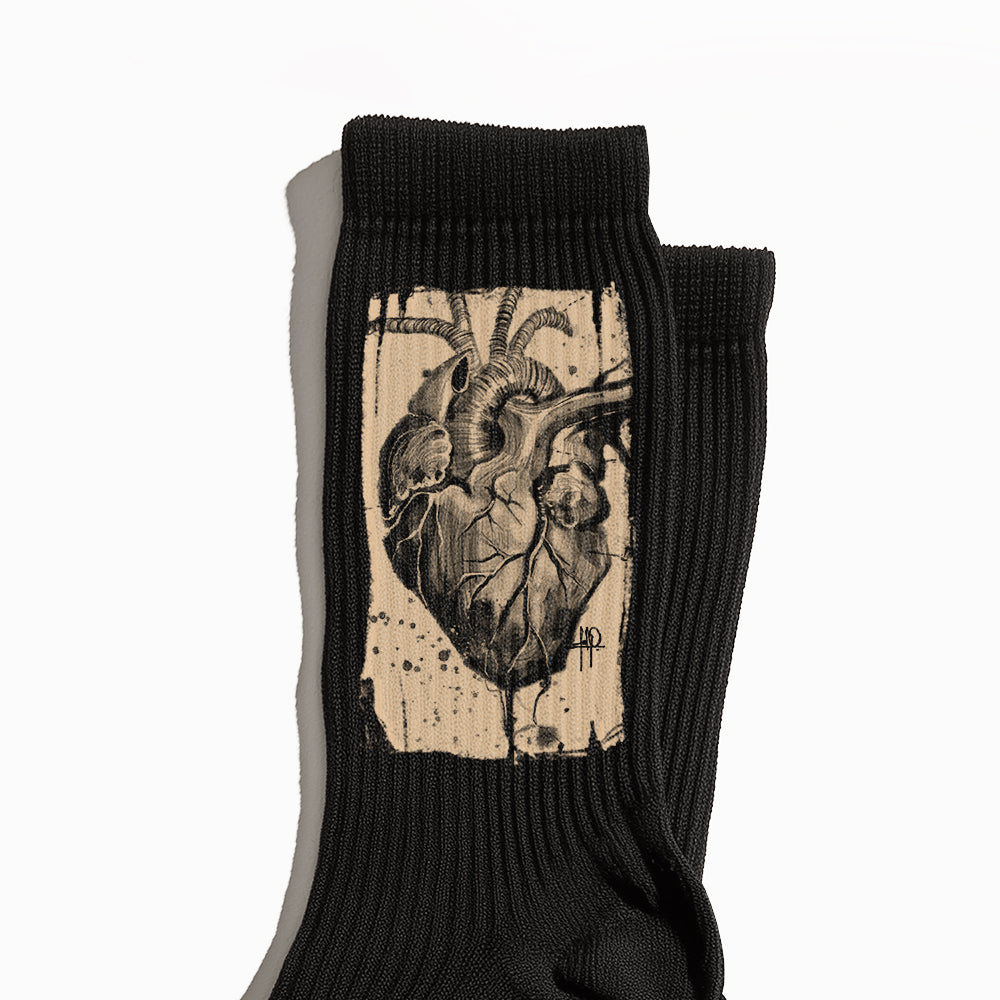 Heart Anatomy Crew Socks