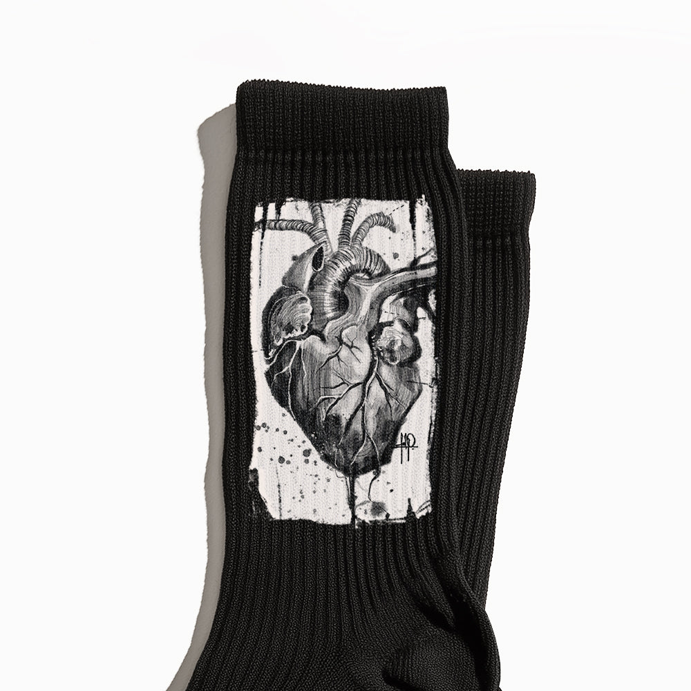 Heart Anatomy Crew Socks
