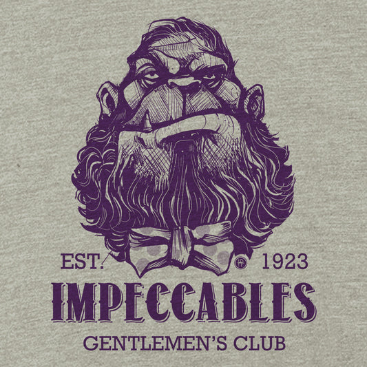 Impeccables Gentlemen's Club: Sophisticated Sasquatch T-Shirt