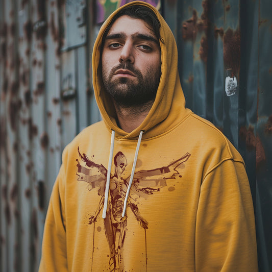 In Utero Angel: A Grunge Homage Hoodie