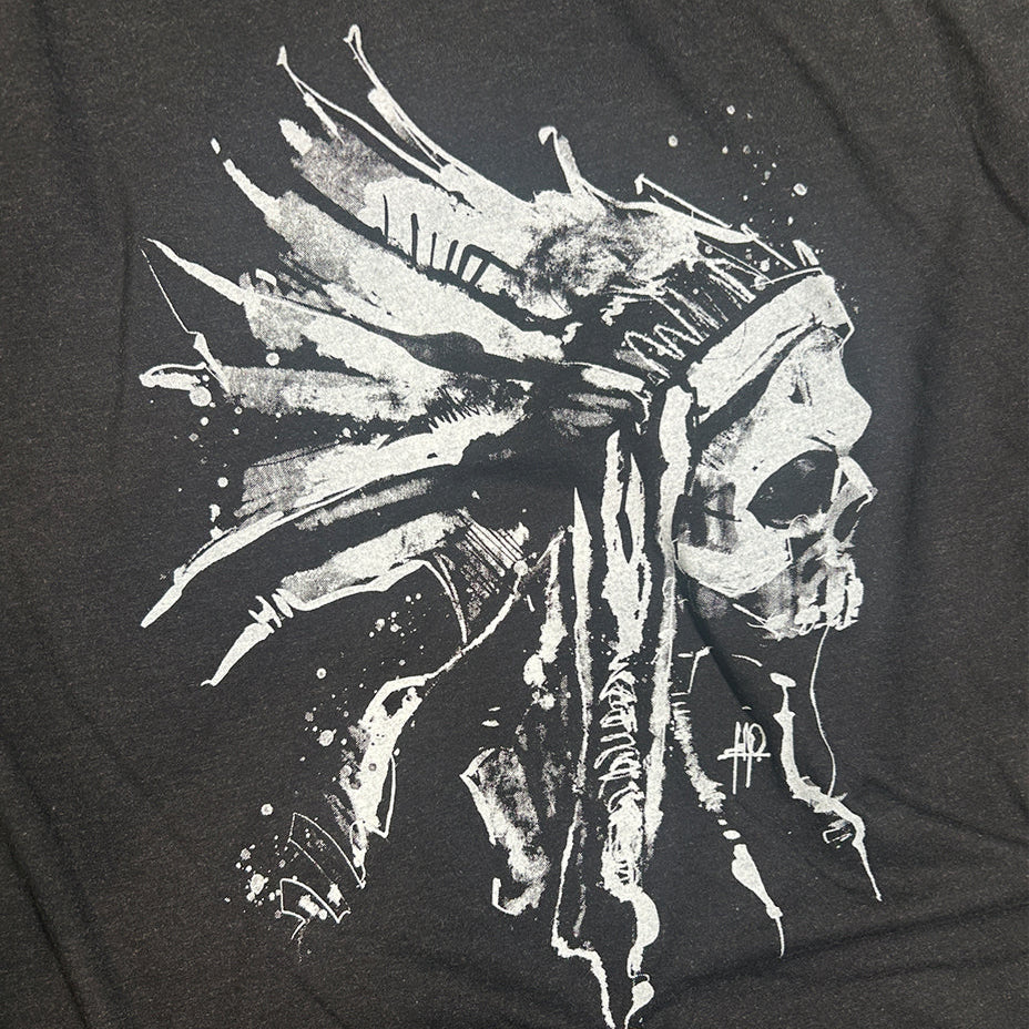 Indian Chief Skull: Tribal Legacy T-Shirt