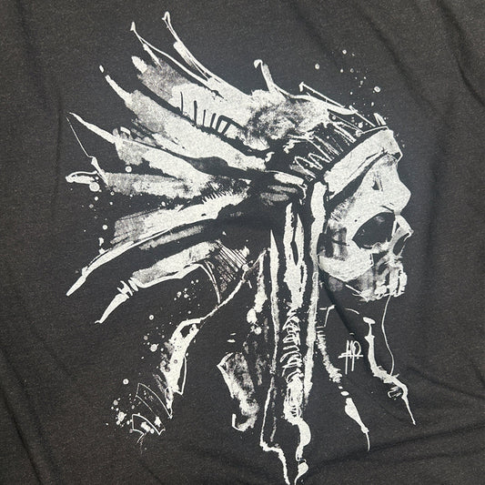 Indian Chief Skull: Tribal Legacy T-Shirt