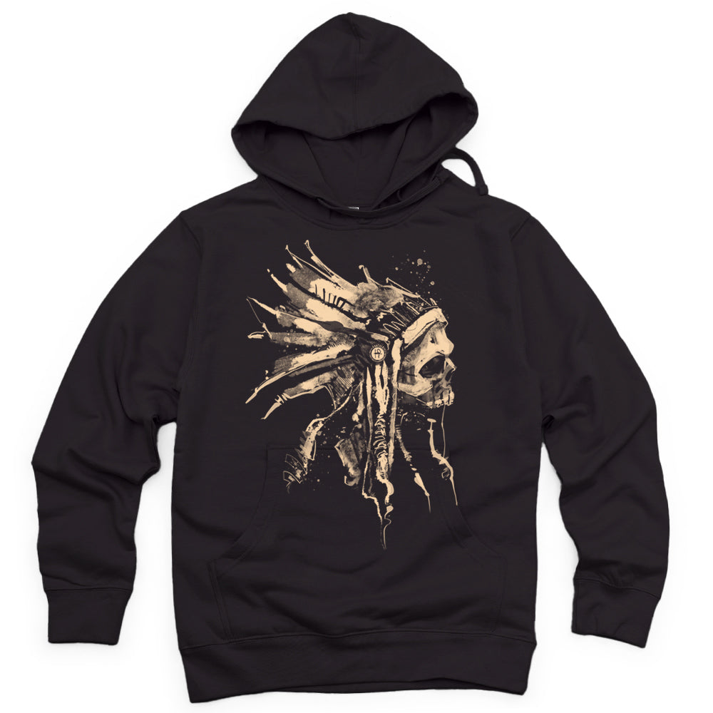 Indian Chief Skull: Tribal Legacy Hoodie