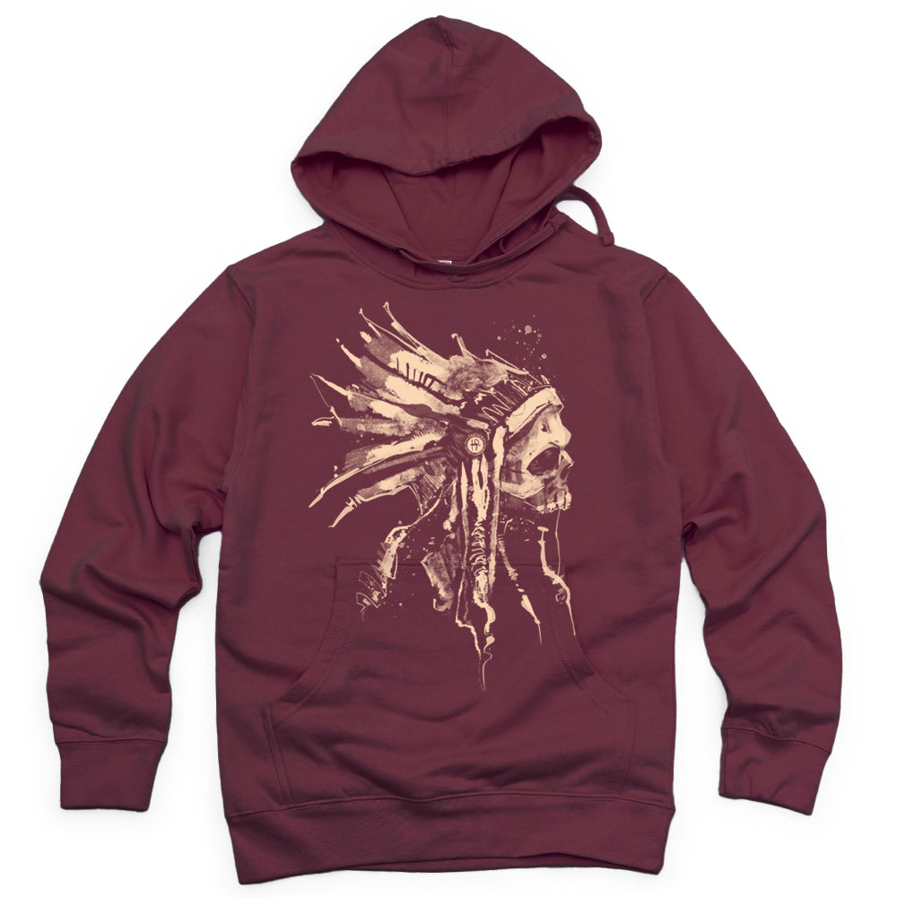 Indian Chief Skull: Tribal Legacy Hoodie