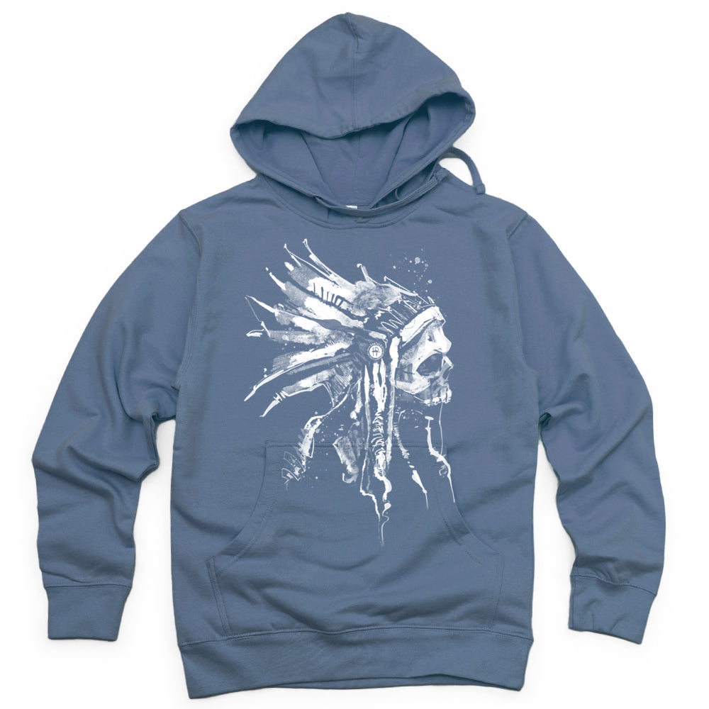Indian Chief Skull: Tribal Legacy Hoodie