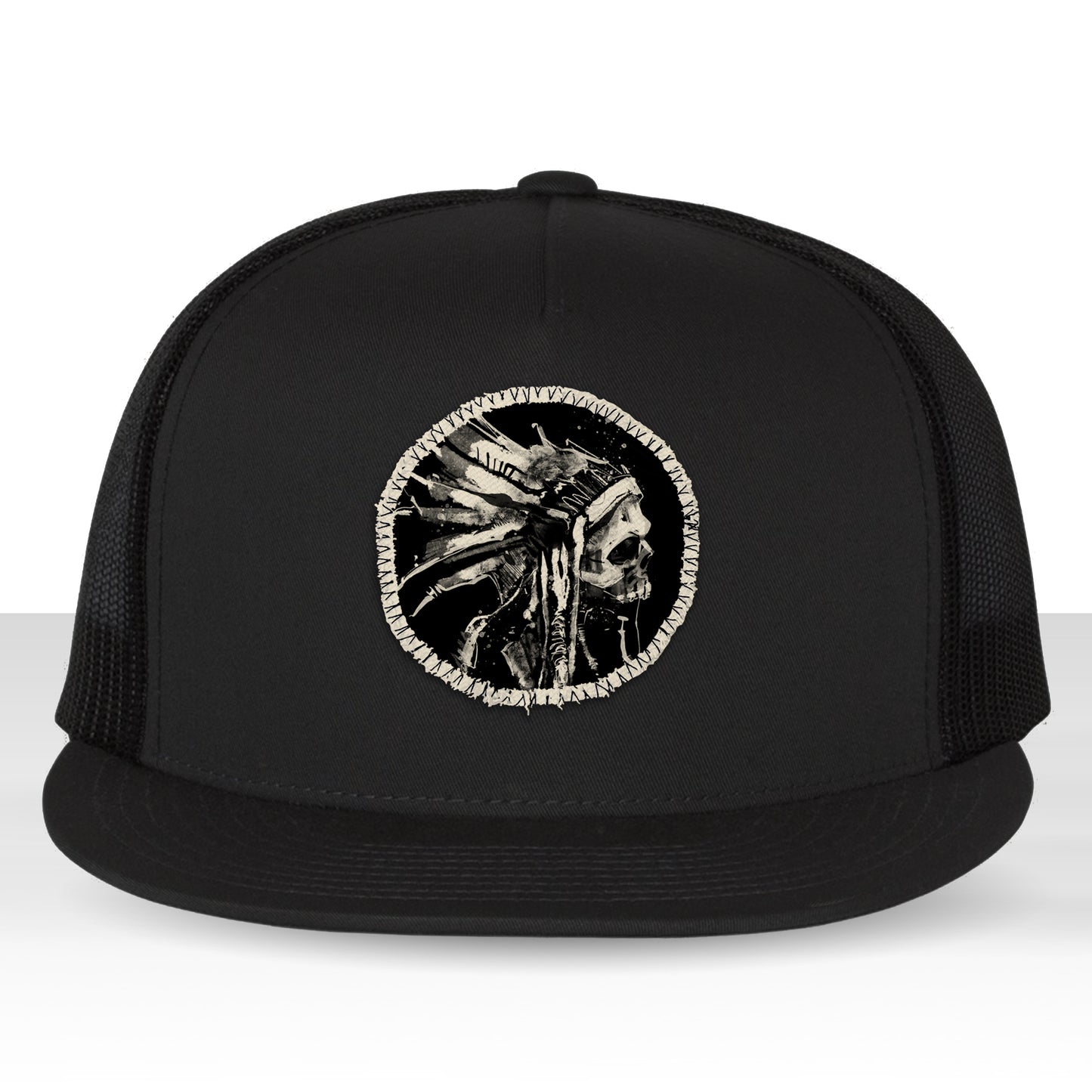 Indian Chief Skull: Tribal Legacy Trucker Hat