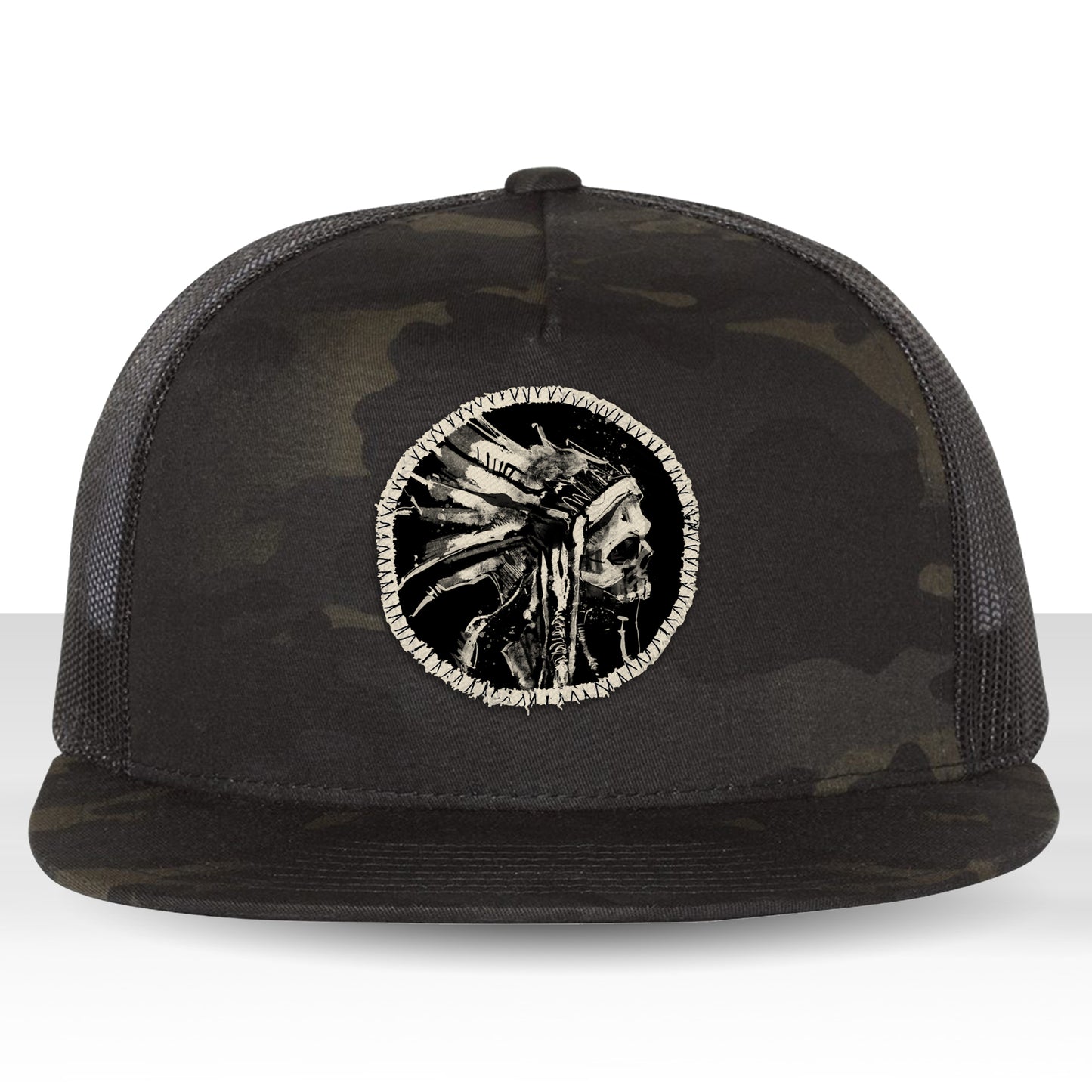 Indian Chief Skull: Tribal Legacy Trucker Hat