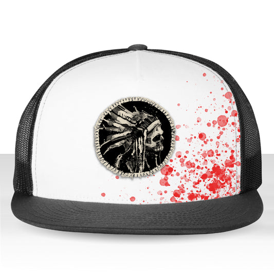 Indian Chief Skull: Tribal Legacy Trucker Hat