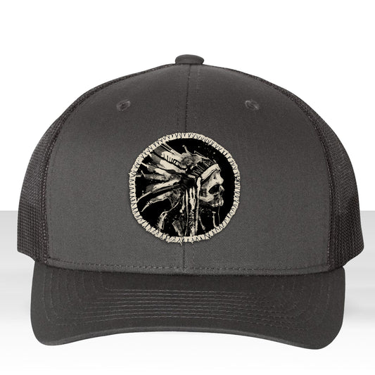 Indian Chief Skull: Tribal Legacy Trucker Hat