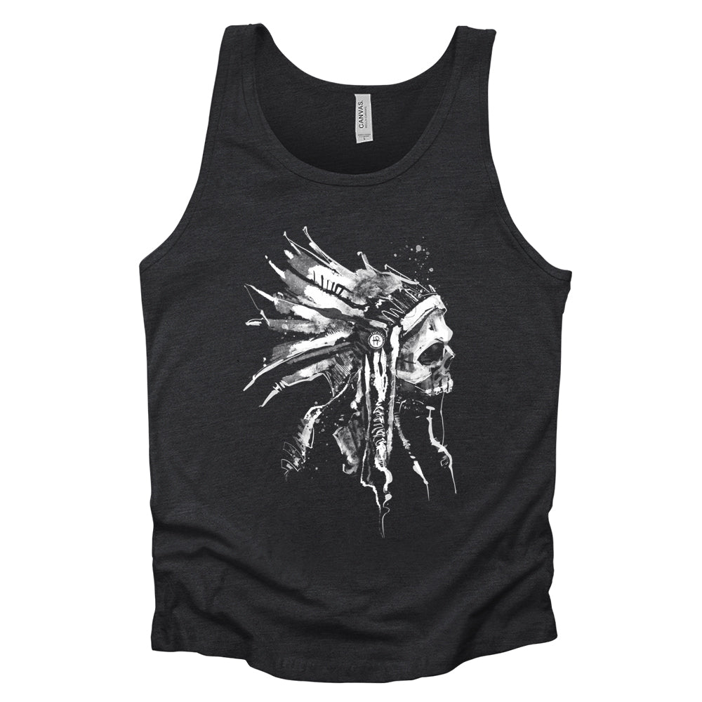 Indian Chief Skull: Tribal Legacy Tank Top