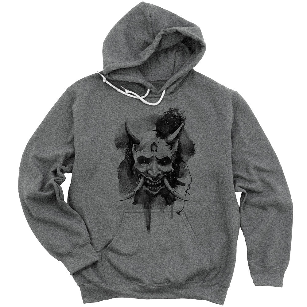Japanese Hannya Mask Printed Hoodie