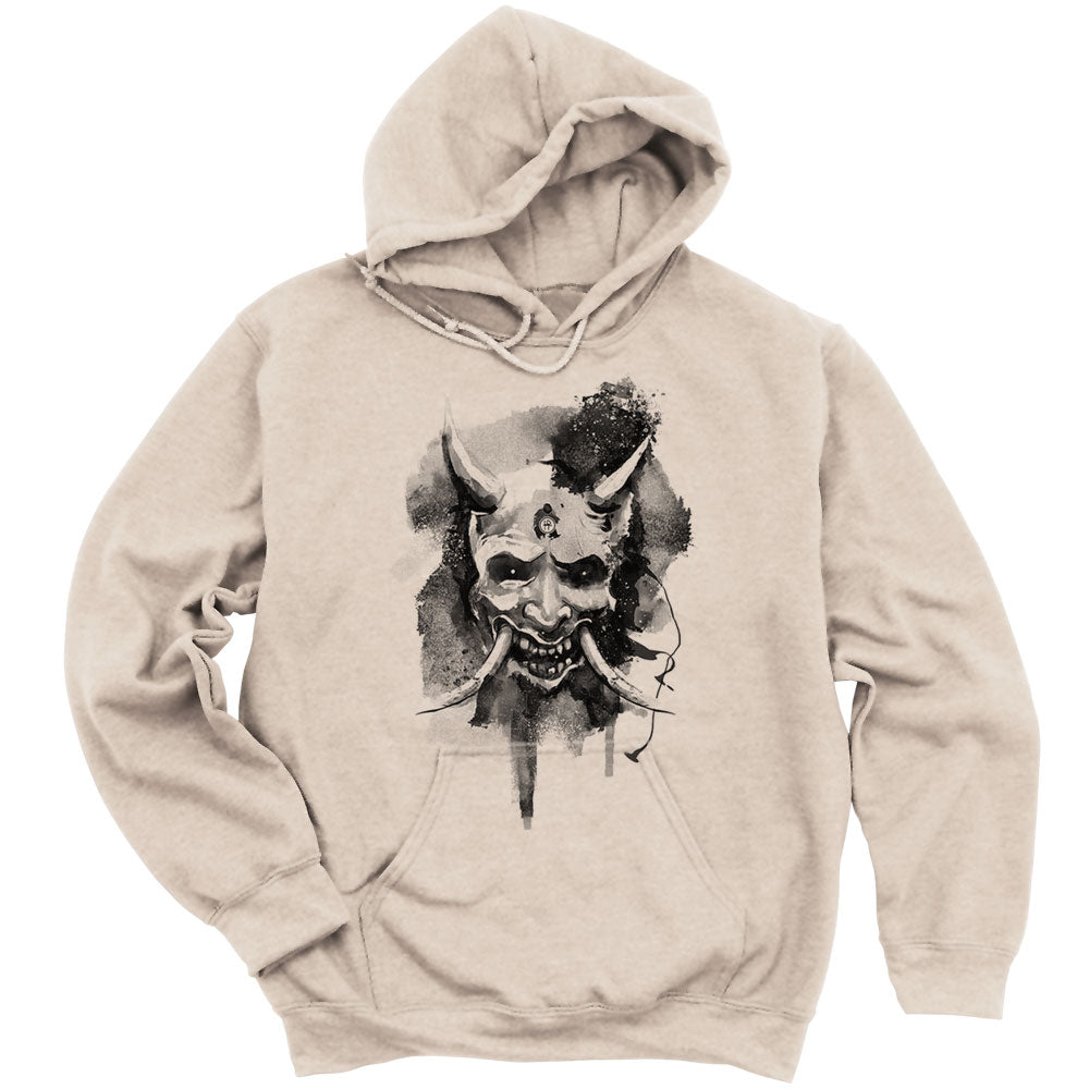 Japanese Hannya Mask Printed Hoodie