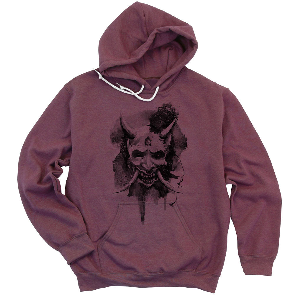 Japanese Hannya Mask Printed Hoodie
