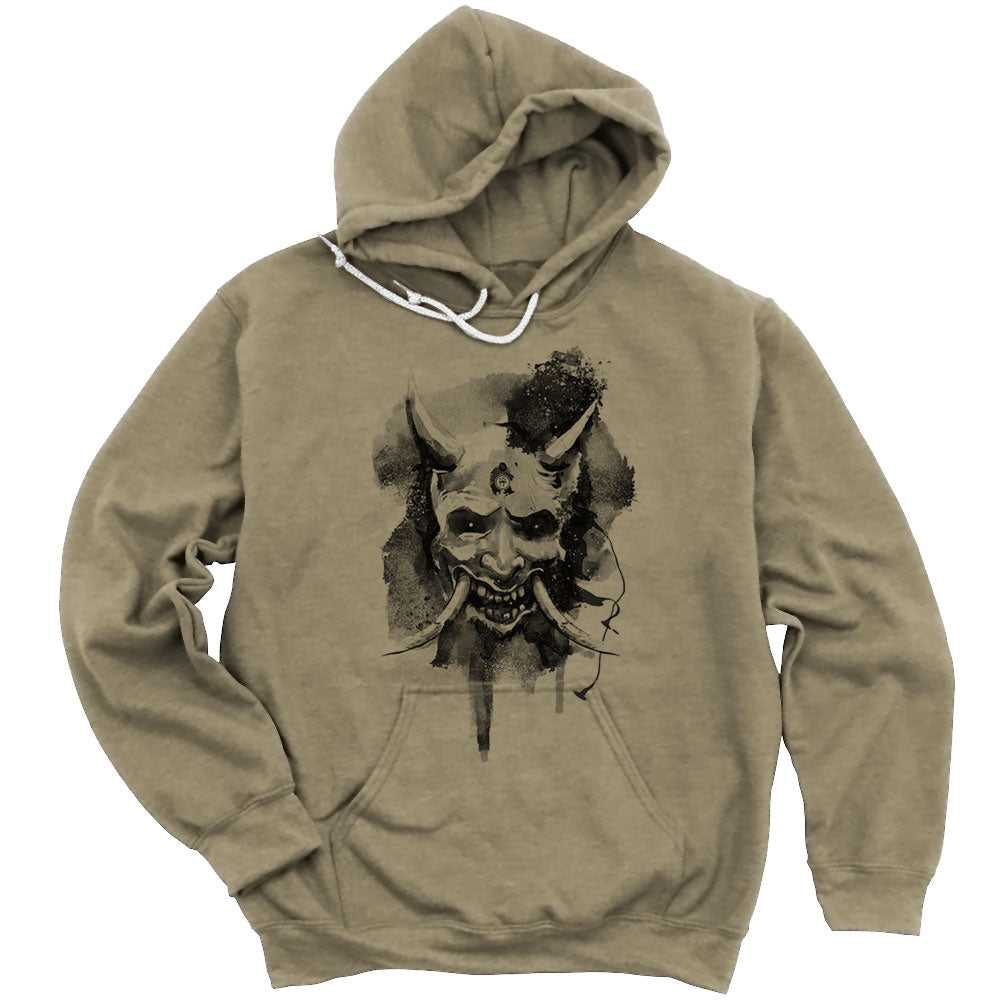 Japanese Hannya Mask Printed Hoodie