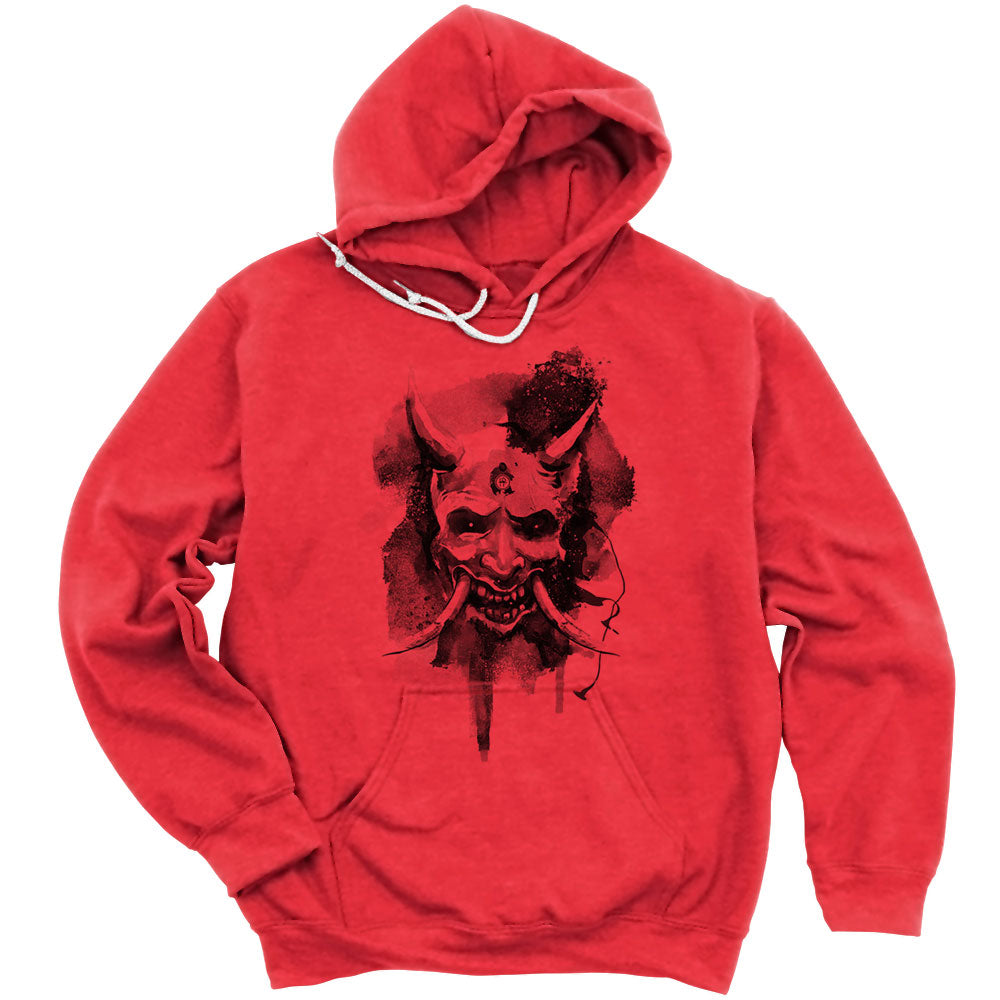 Japanese Hannya Mask Printed Hoodie
