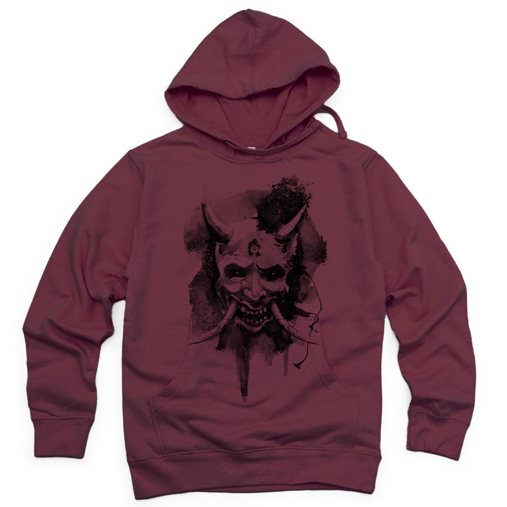 Japanese Hannya Mask Printed Hoodie