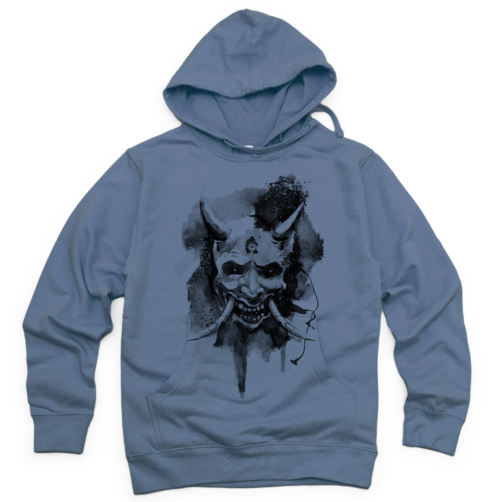 Japanese Hannya Mask Printed Hoodie
