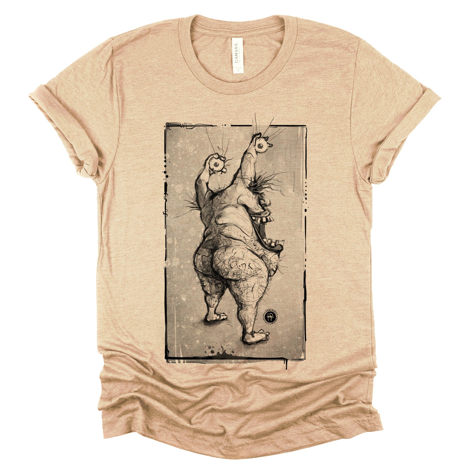 ahh real monsters krumm shirt Krumm's Butt: Aaahh!!! Real Hairy T-Shirt