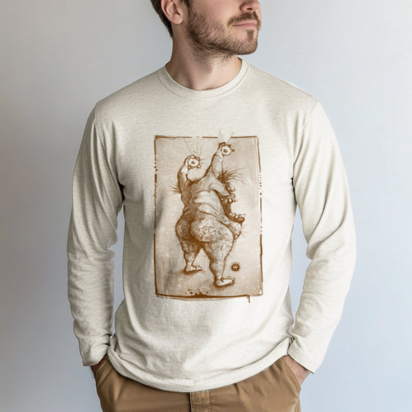 ahh real monsters krumm shirt Krumm's Butt: Aaahh!!! Real Hairy Long Sleeve Tee