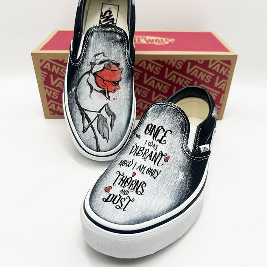 Lamenting Bloom: Capturing the Haunting Beauty Vans Slip ons