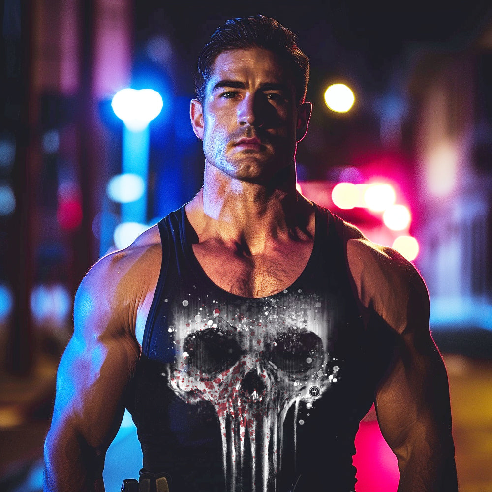 Bloody Punishment: A Vigilante's Statement Tank Top