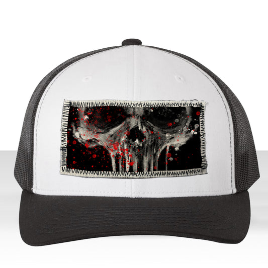 Bloody Punishment: A Vigilante's Statement Trucker Hat