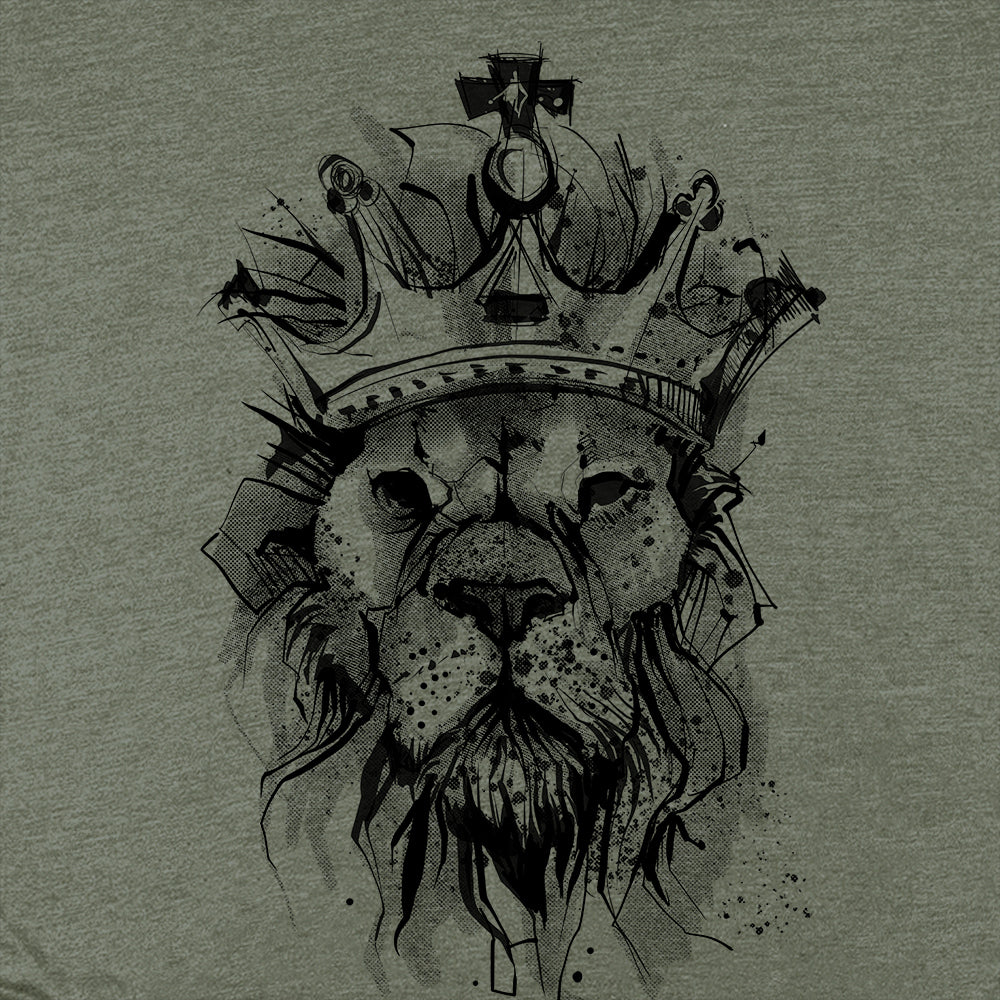 Lion Crown: Majestic Royalty T-shirt