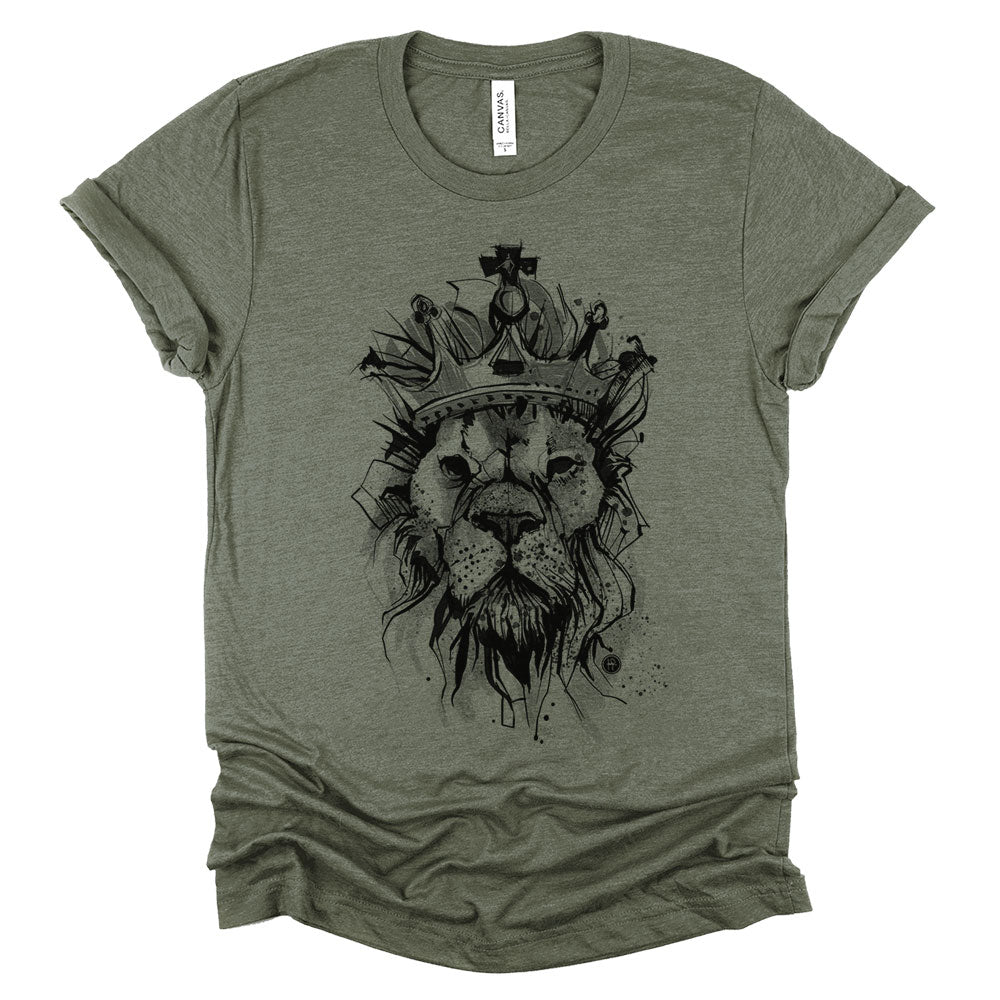 Lion Crown: Majestic Royalty T-shirt