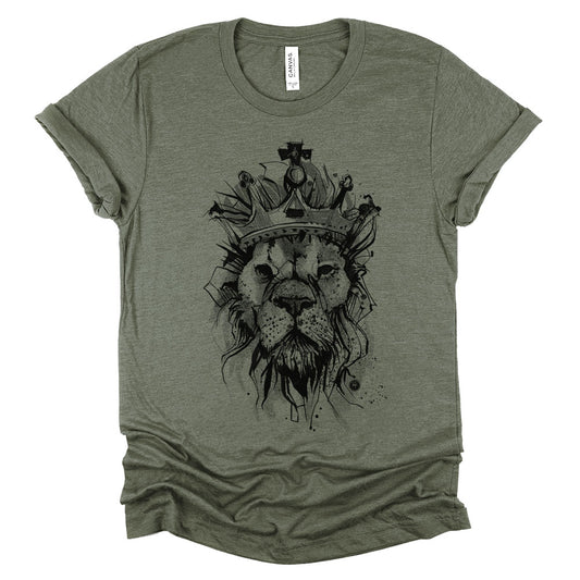 Lion Crown: Majestic Royalty T-shirt