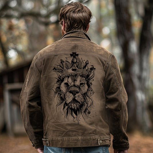 Lion Crown: Majestic Royalty Maverick Jacket