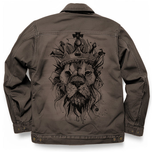 Lion Crown: Majestic Royalty Maverick Jacket