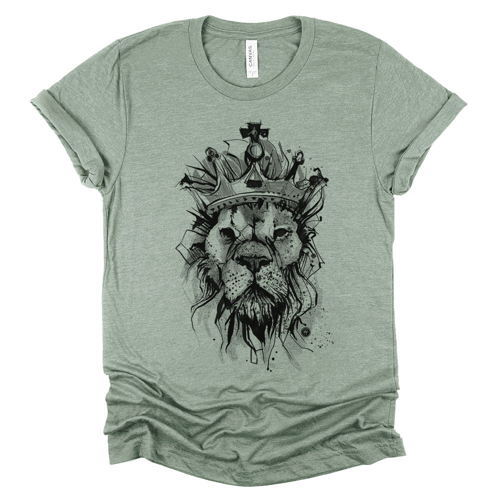 Lion Crown: Majestic Royalty T-shirt