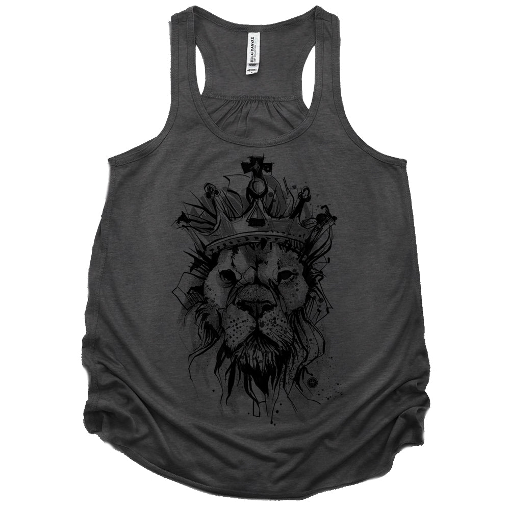 Lion Crown: Majestic Royalty Tank Top