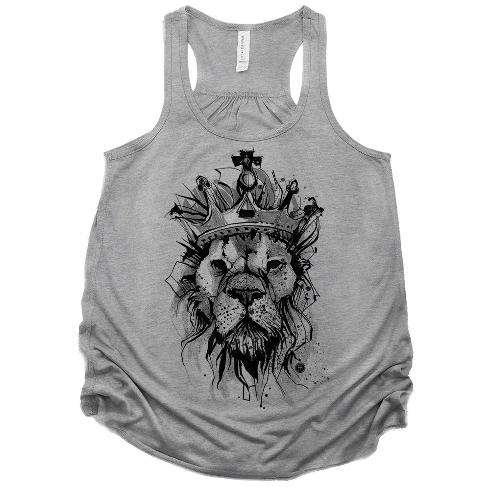 Lion Crown: Majestic Royalty Tank Top