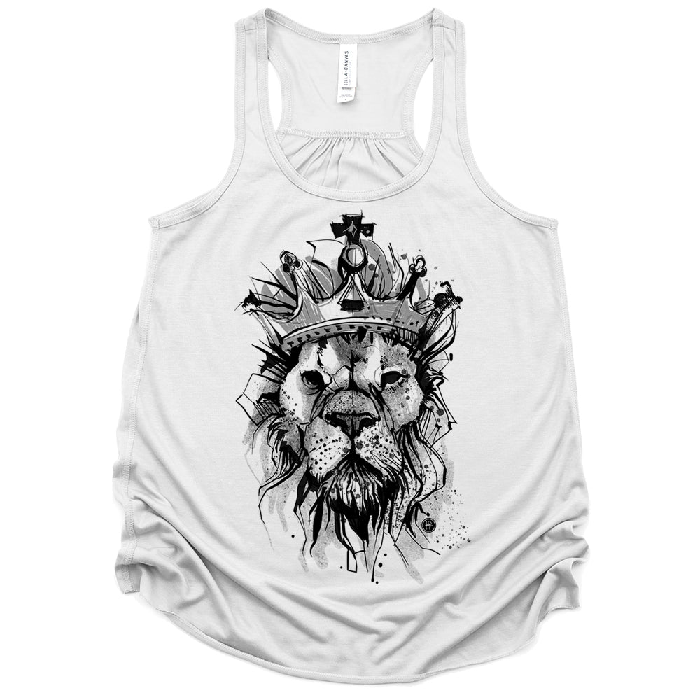 Lion Crown: Majestic Royalty Tank Top