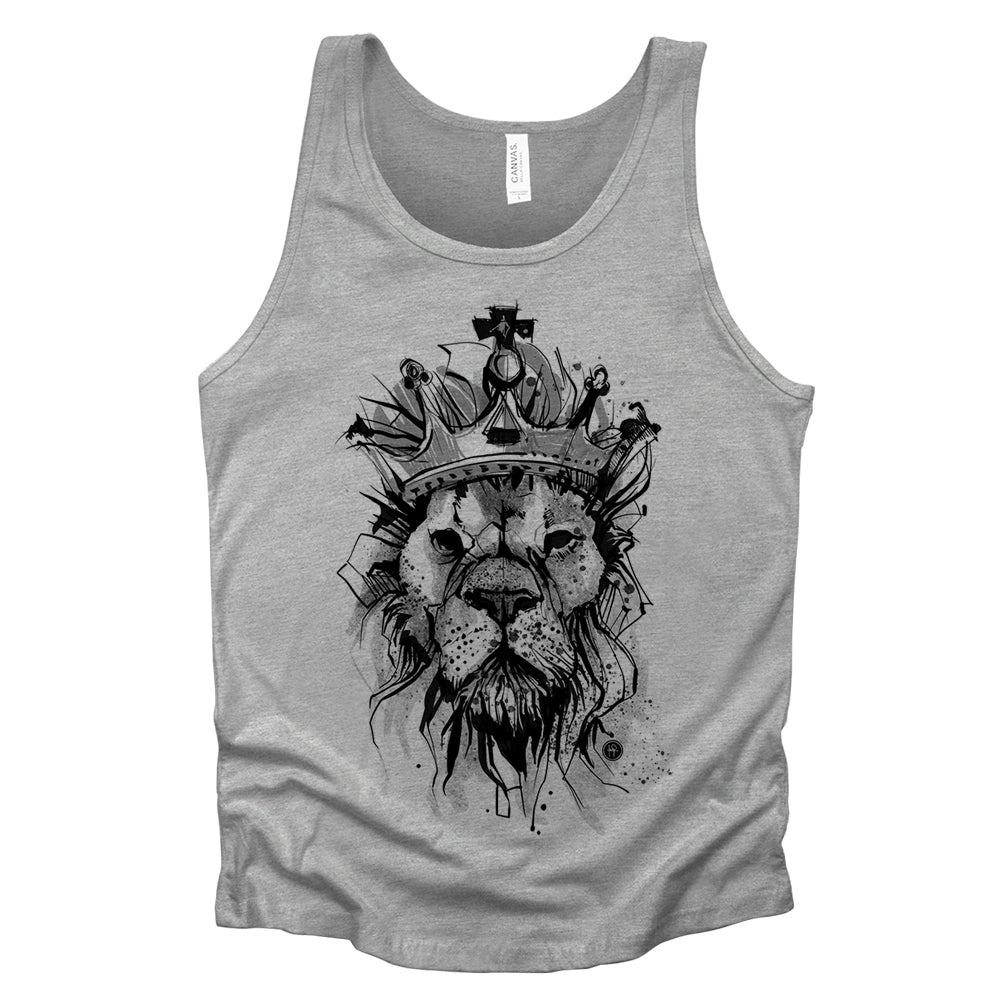 Lion Crown: Majestic Royalty Tank Top