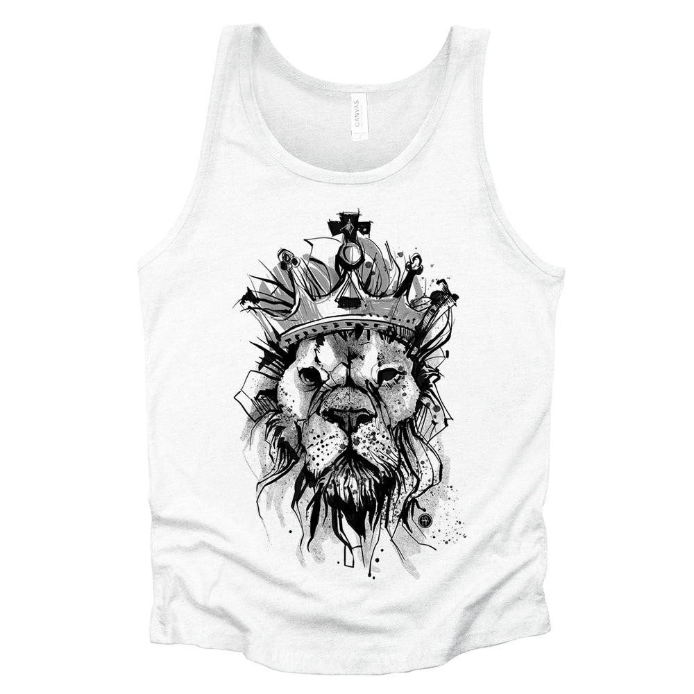 Lion Crown: Majestic Royalty Tank Top