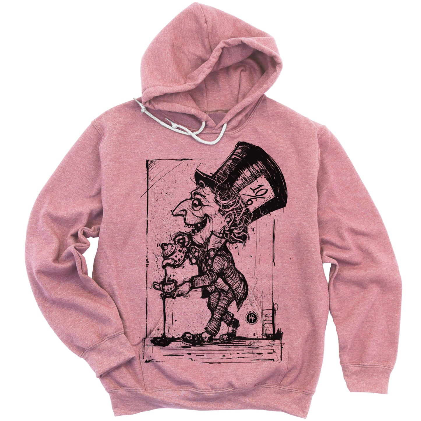 Mad Hatter Spilling Tea: A Whimsical Tribute Hoodie