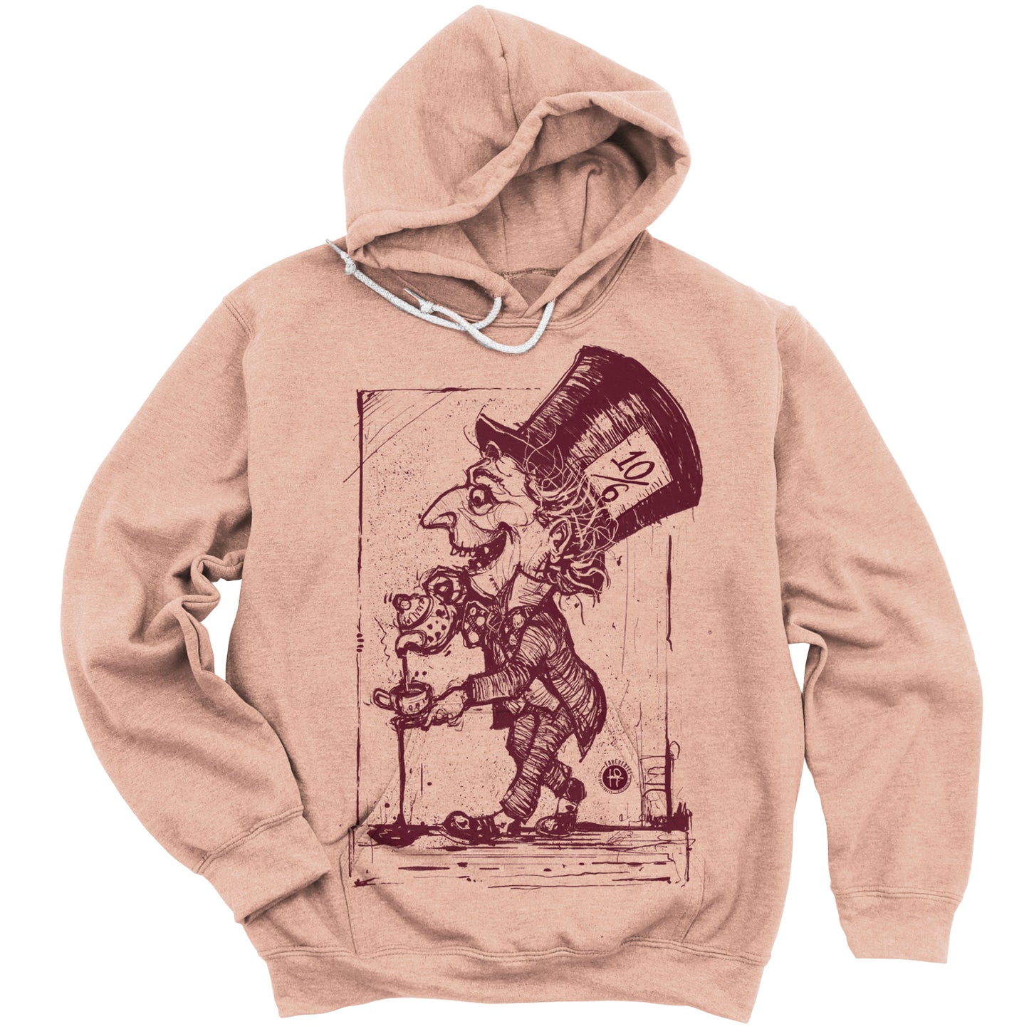 Mad Hatter Spilling Tea: A Whimsical Tribute Hoodie
