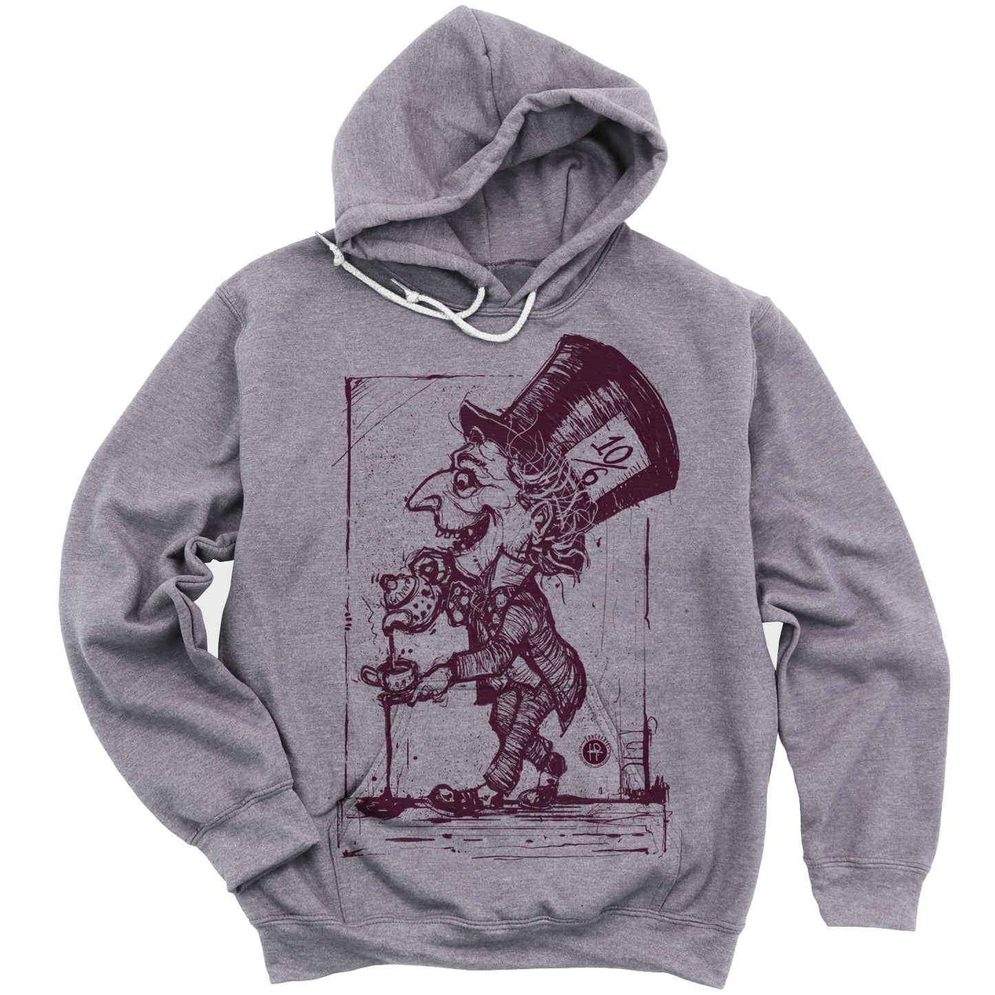 Mad Hatter Spilling Tea: A Whimsical Tribute Hoodie