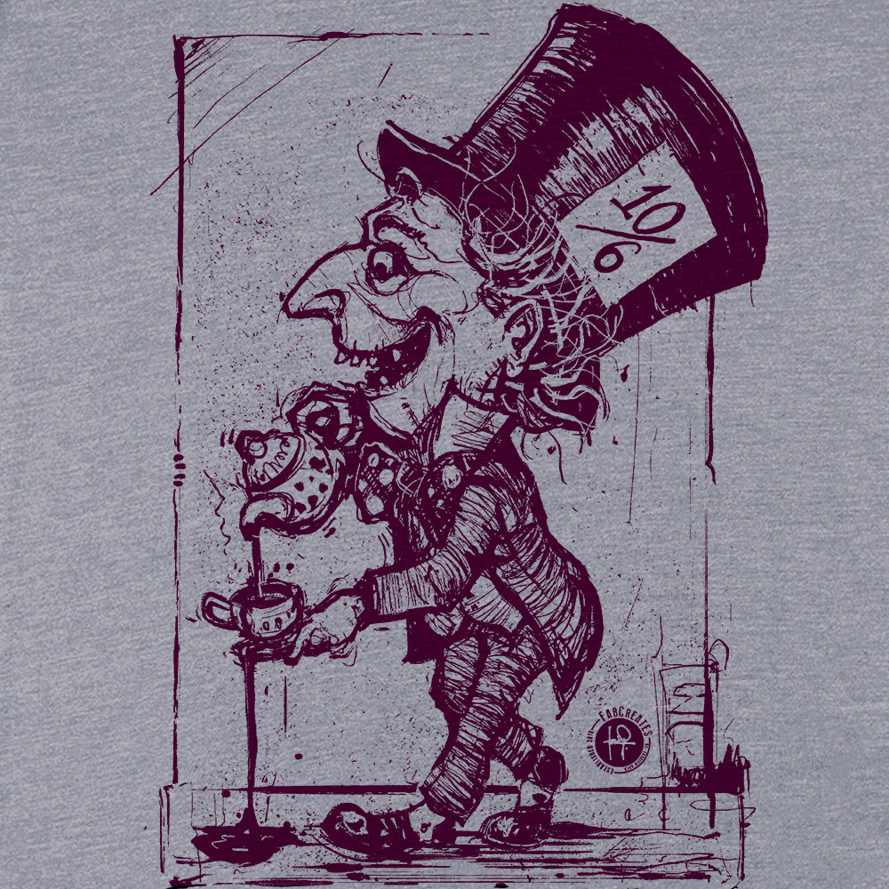 Mad Hatter Spilling Tea: A Whimsical Tribute T-Shirt
