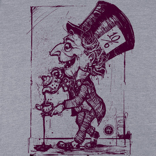 Mad Hatter Spilling Tea: A Whimsical Tribute T-Shirt