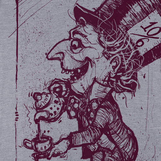 Mad Hatter Spilling Tea: A Whimsical Tribute T-Shirt