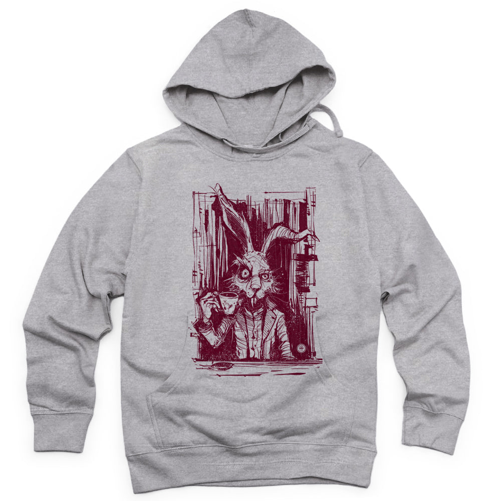 March Hare Tea Time: A Caffeinated Delight Hoodie