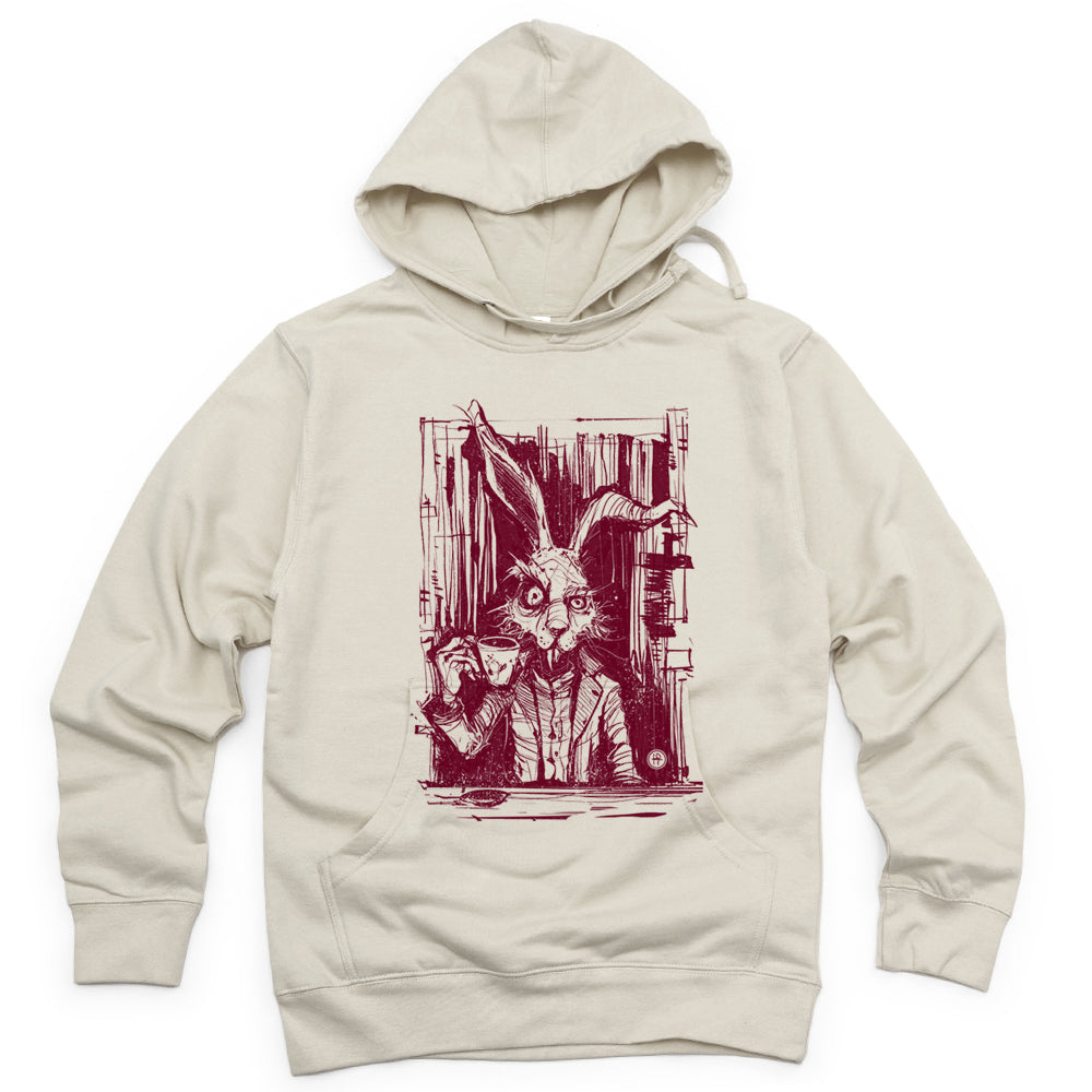 March Hare Tea Time: A Caffeinated Delight Hoodie