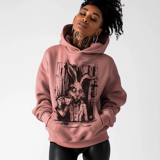 March Hare Tea Time: A Caffeinated Delight Hoodie