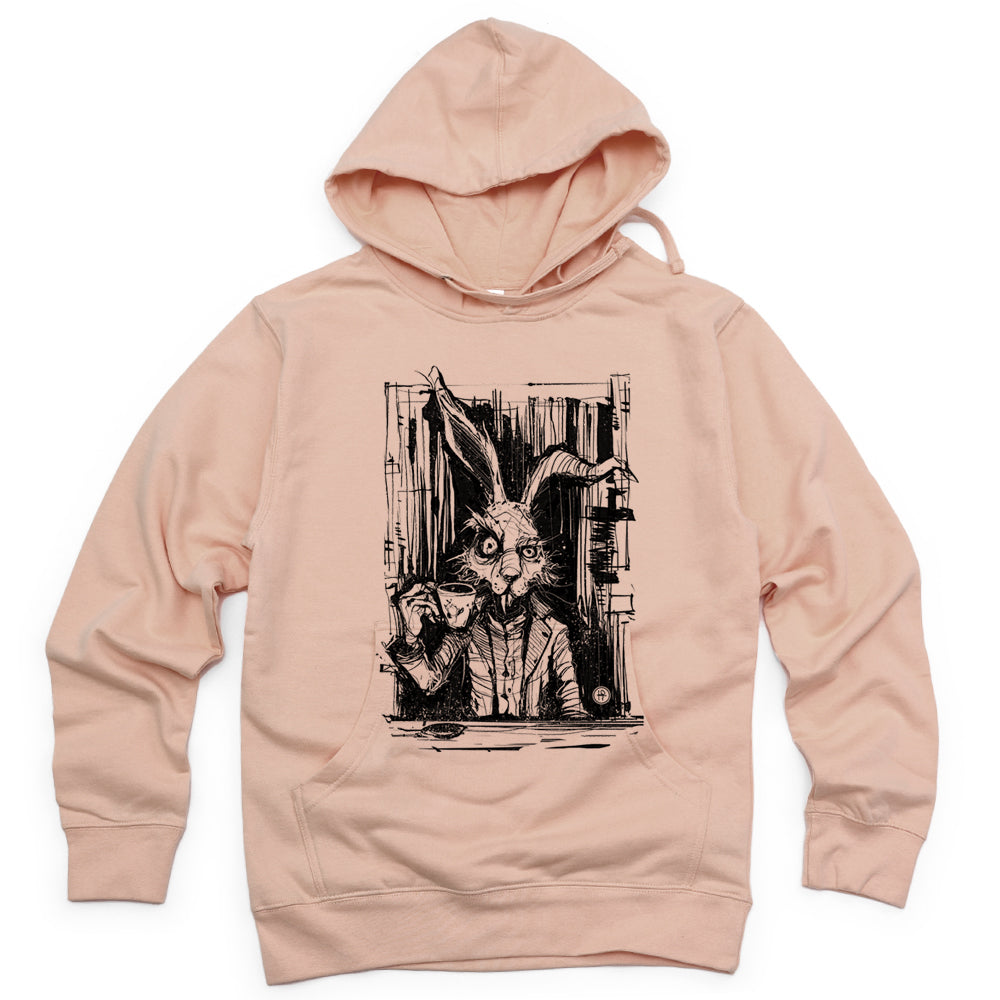 March Hare Tea Time: A Caffeinated Delight Hoodie