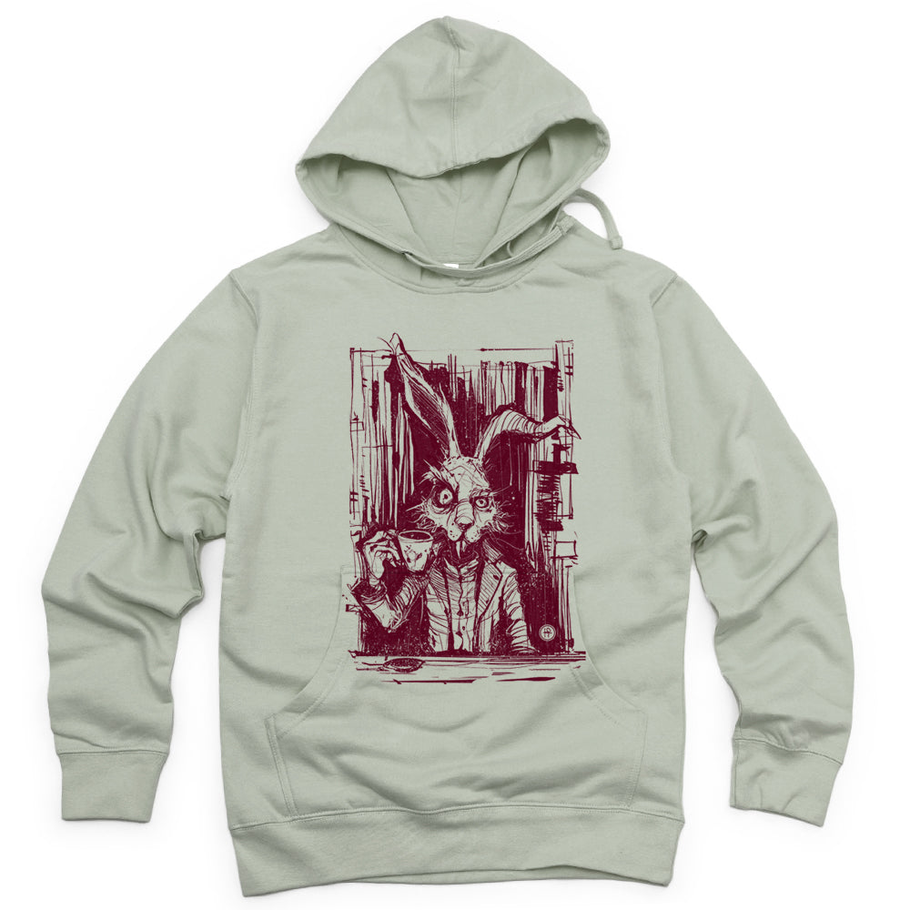 March Hare Tea Time: A Caffeinated Delight Hoodie
